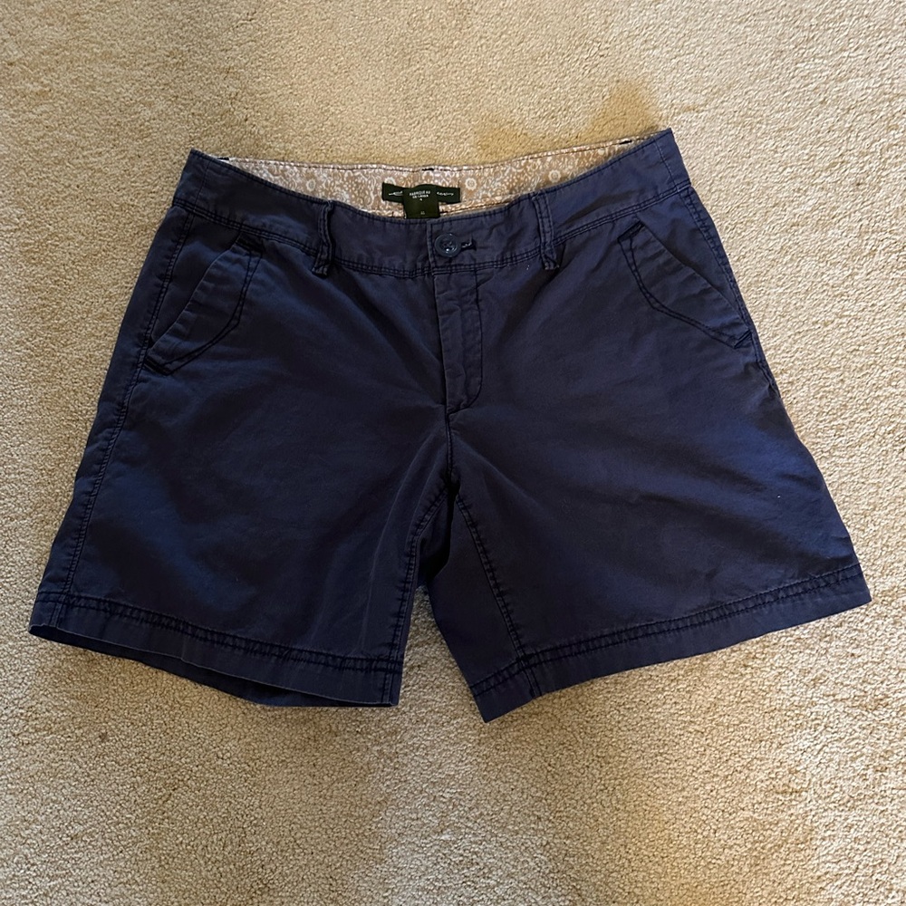 Eddie Bauer Dark Blue women’s Flat Front Shorts
